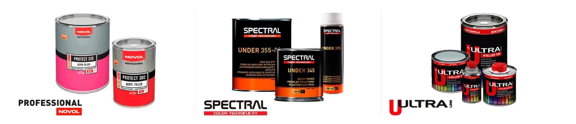 Grunduri Novol Professional, Spectral și Ultra Line