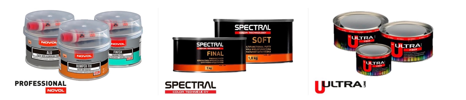 Chituri disponibile în stoc — Novol Professional, Spectral, Ultra Line