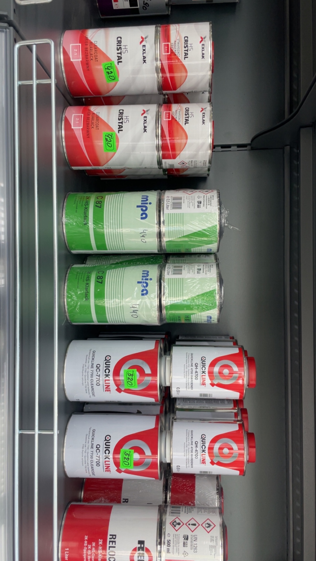Exlak HS Cristal, Mipa C87 și Quickline QC-7700