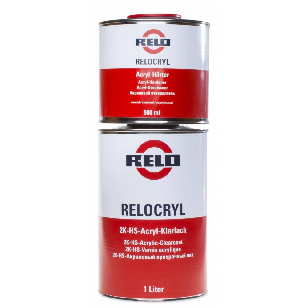 RELO Relocryl — 2K-HS-Acryl-Klarlack 1L cu Acryl-Härter 500ml