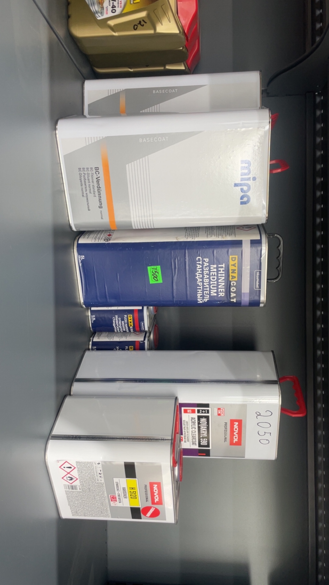 Mipa Basecoat, Dynacoat Thinner și Novakryl 590